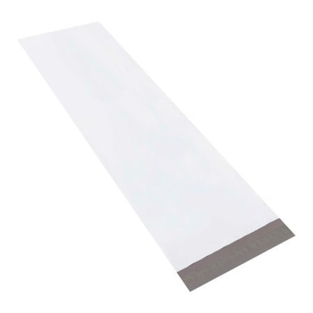 Box Packaging Long Poly Mailers 13W x 45L 4 Mil White 50/Pack LPM1345